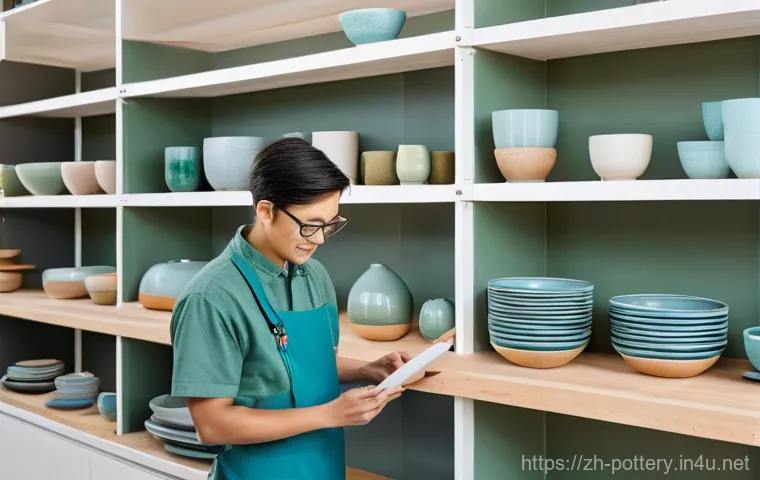 유명 도자기 브랜드 스토리 - **Prompt Title:** Sustainable Ceramic Innovation Lab
    **Image Prompt:** A bright, modern ceramic ...