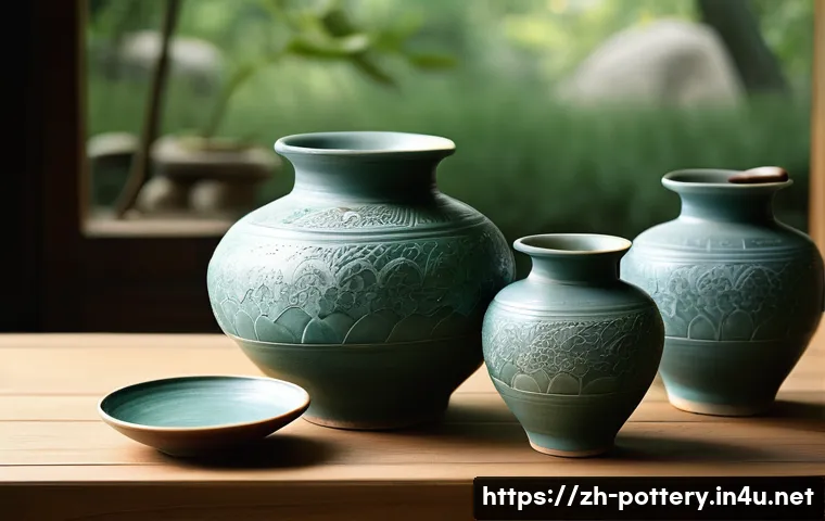 한국 도자기 역사 유적지 - A detailed scene of an ancient Korean pottery workshop from the Silla Dynasty in Gyeongju, showcasin...