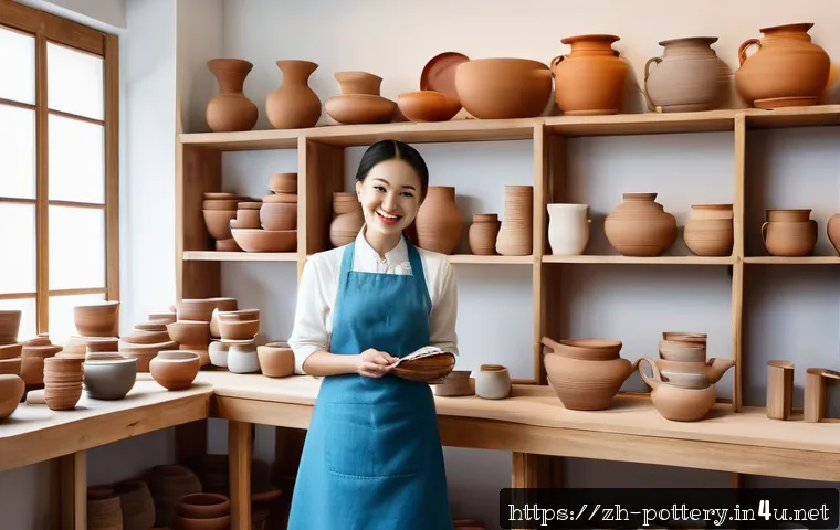 소규모 도예 공방 운영 노하우 - A modern pottery studio interior blending vintage and contemporary design elements inspired by local...